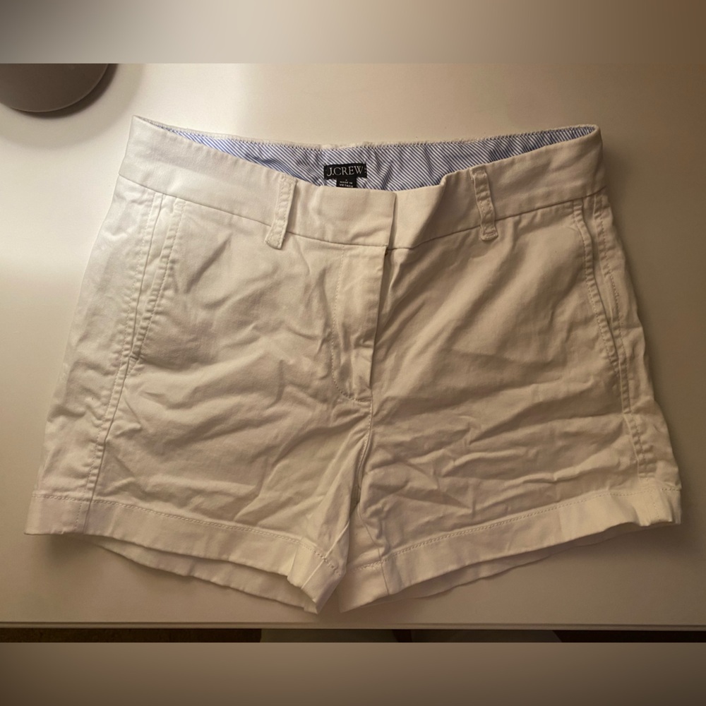 JCREW 4’ Inch White Chino Short